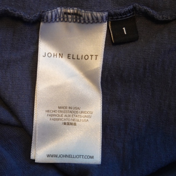 John Elliott Navy Short Sleeve Tee - Picture 6 of 7